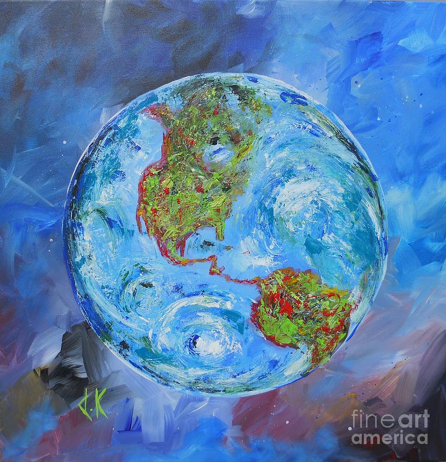 Earth the Final Funtier Painting by David Keenan