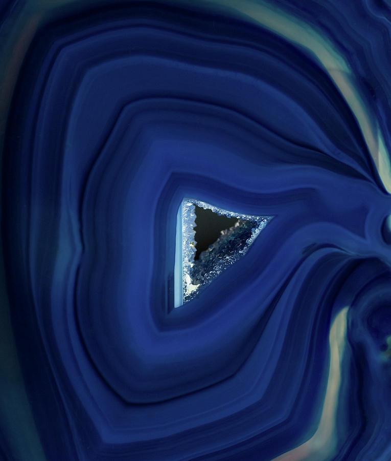 Earth treasures - Blue Agate Photograph by Jaroslaw Blaminsky