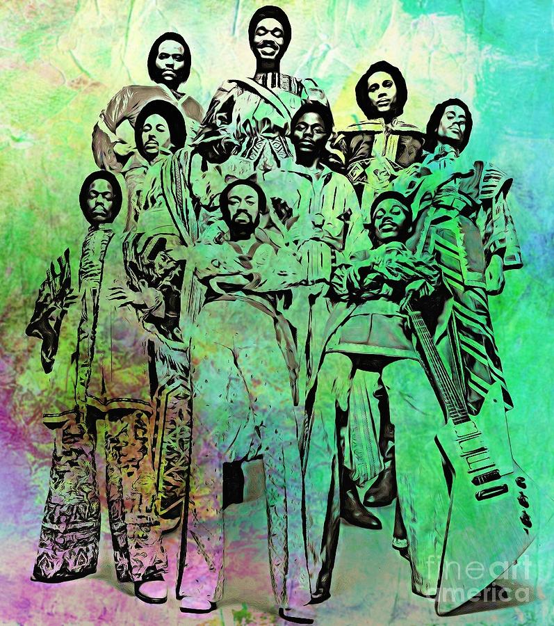 Earth Wind And Fire Painting - Earth Wind and Fire by Pd