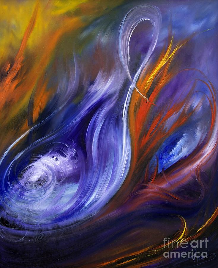 Earth, Wind and Fire Painting by Valerie Travers