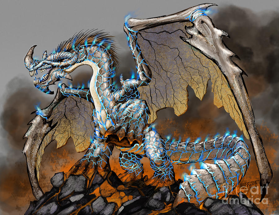 Earthquake Dragon Digital Art by Stanley Morrison