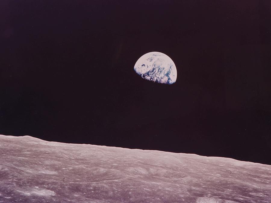 Earthrise 2 Painting by Celestial Images