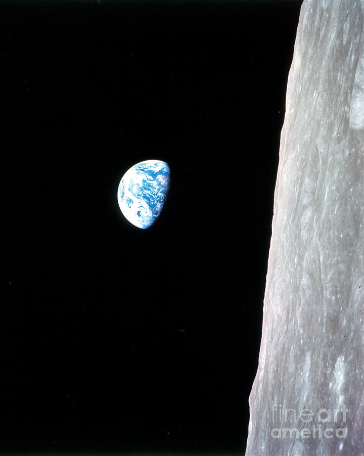 Earthrise From Apollo 8 Photograph by Nasa
