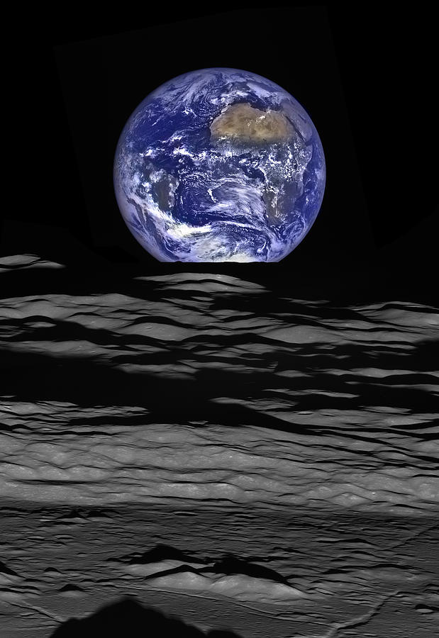 Interstellar Photograph - Earthrise by Mark Kiver