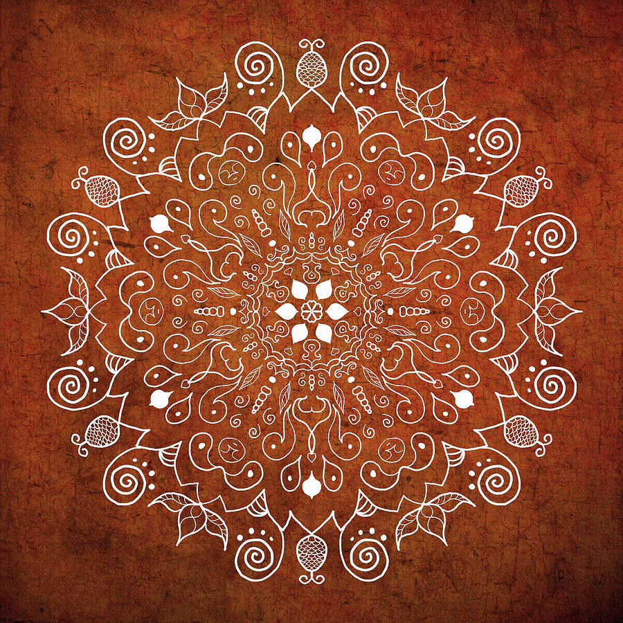 Mandala Design Digital Art - Earthtone Mandala by Patricia Lintner