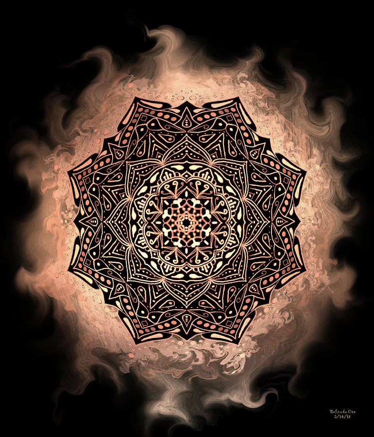 Earthy Mandala Digital Art