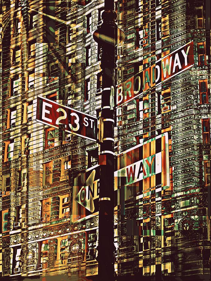 Broadway Digital Art - East 23rd and Broadway by Teodoro De La Santa