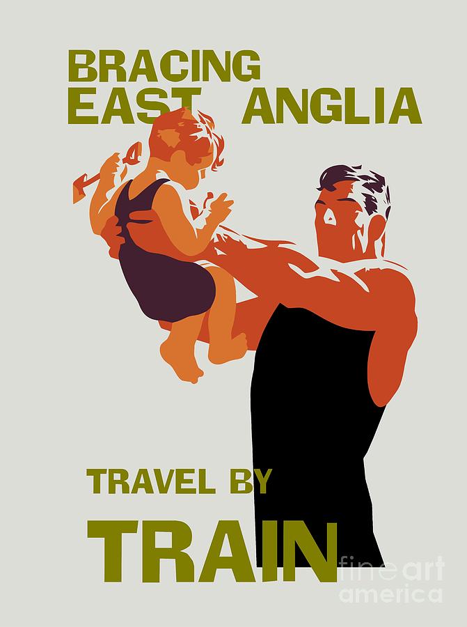 East Anglia by train Digital Art by Heidi De Leeuw