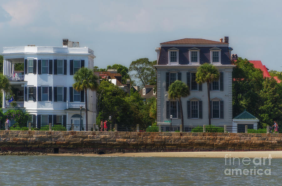 East Bay Street Battery Homes In Charleston South Carolina Photograph