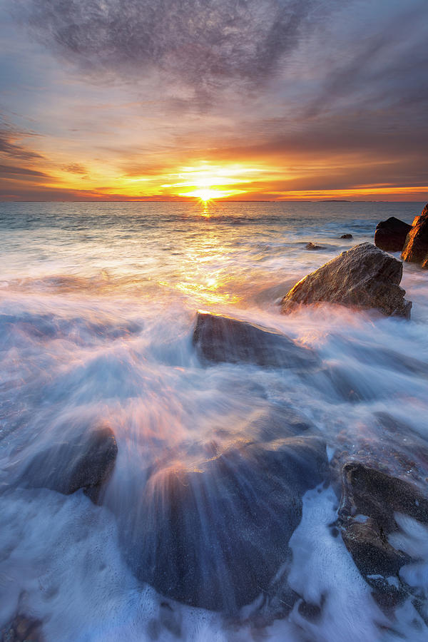 East Beach Sunrise Photograph by Bryan Bzdula