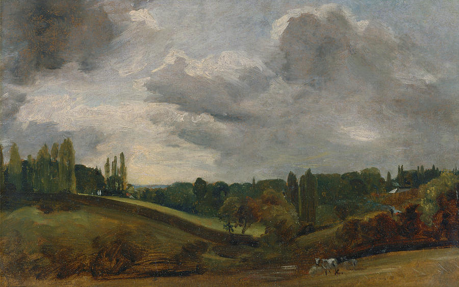 East Bergholt Painting by John Constable