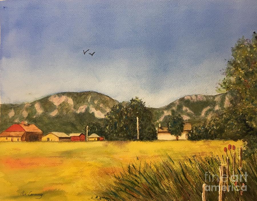 East Boulder Farm Painting by Sue Carmony