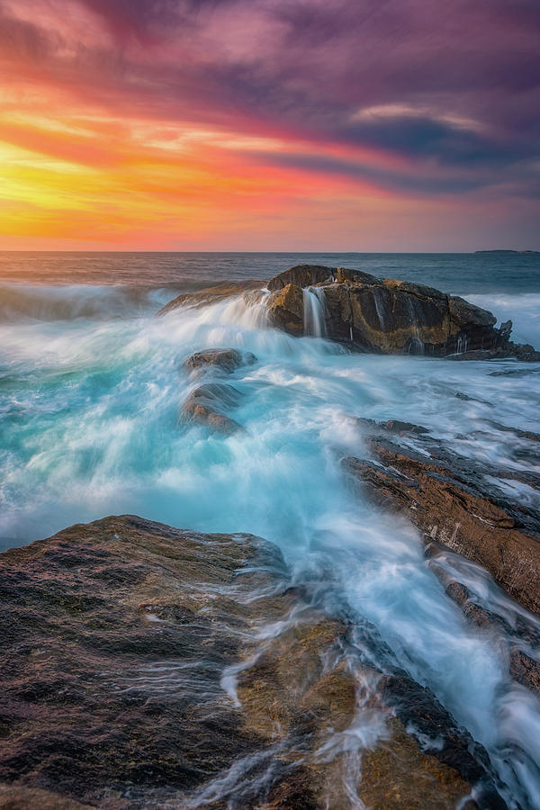 Waves Photograph - East Coast Light Flow by Darren White