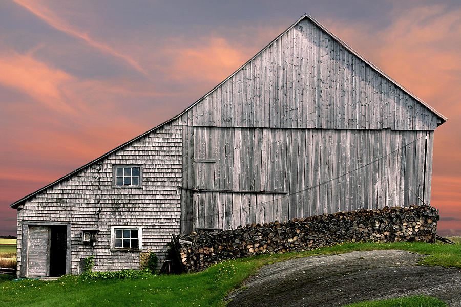 East coast old barn at sunset Photograph by Pierre Leclerc Photography