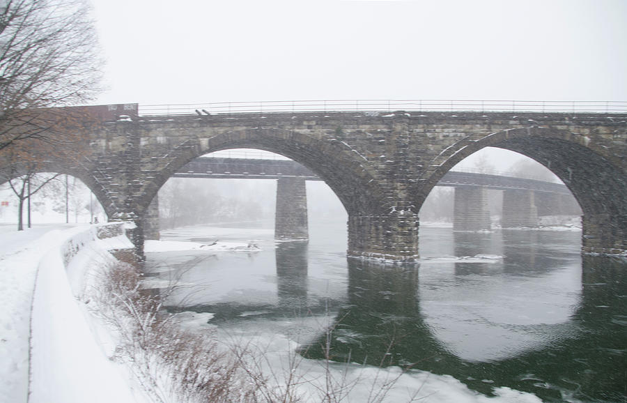 East Falls in Winter Photograph by Bill Cannon