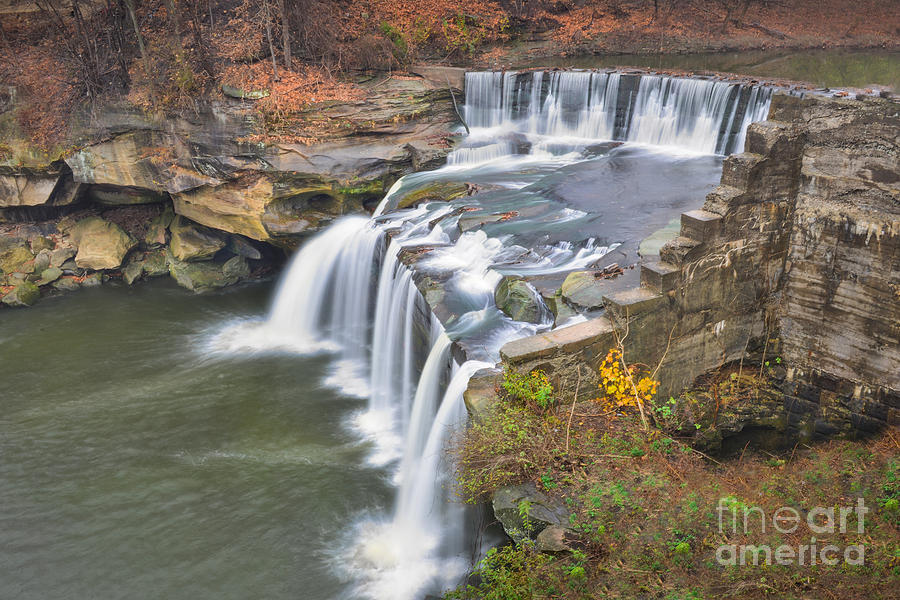 East Falls Of The Black River Elyria, Ohio Photograph