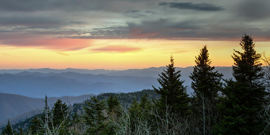 Great Smoky Mountains Photograph - East Forney Sunset by Kristina Plaas Great Smoky Mountains Photograph - East Forney Sunset by Kristina Plaas