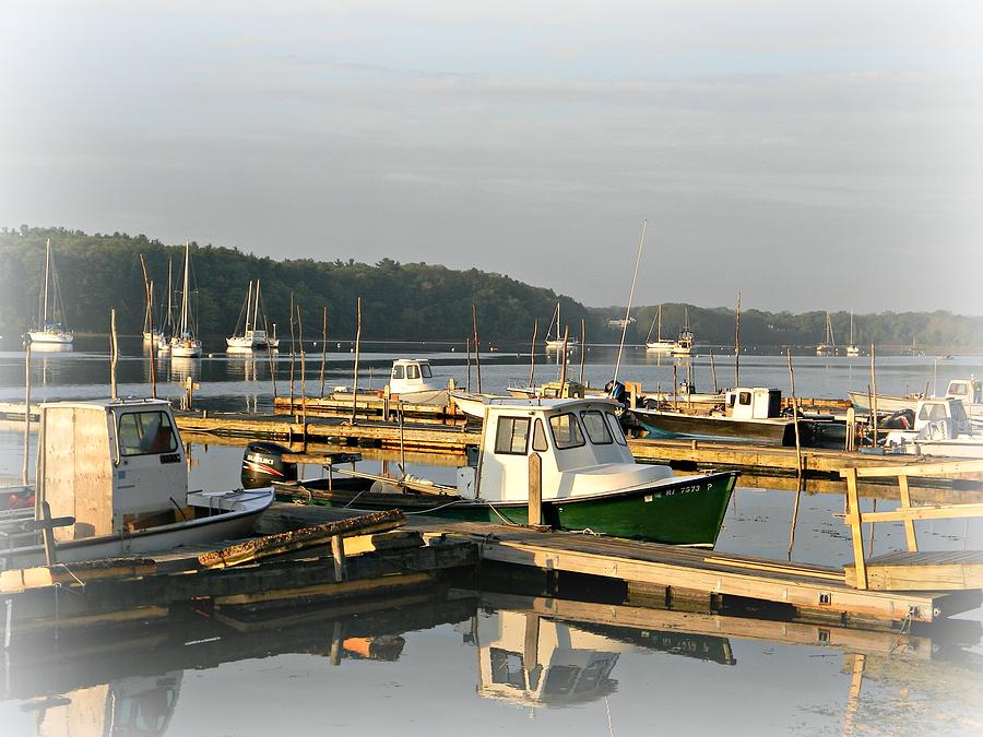 Boat Photograph - East Greenwich RI Marina by Diane Valliere
