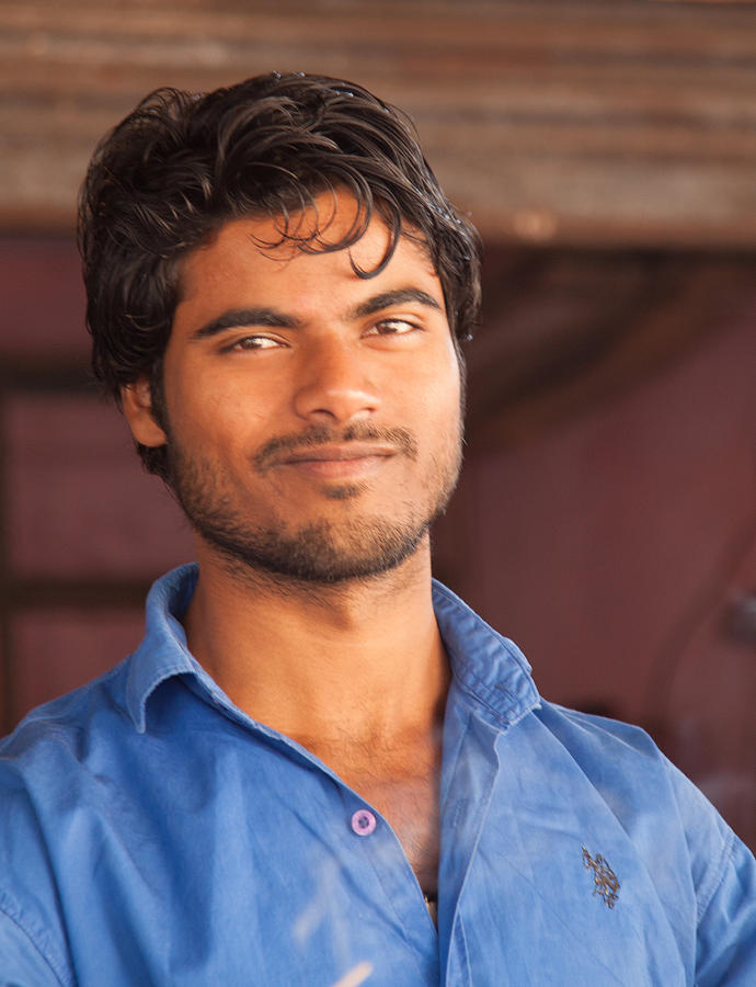 East Indian Young Man Photograph by Matthew Bamberg