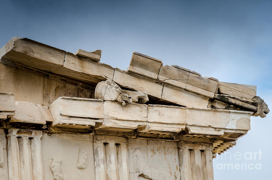 East Pediment - Parthenon Photograph by Debra Martz