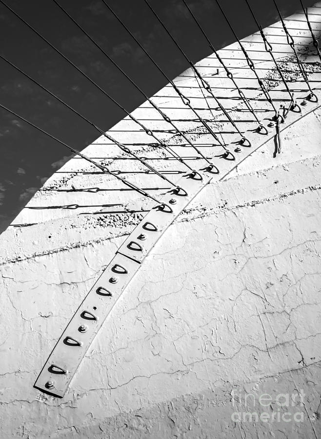 East River Amphitheater Detail 1 - BW Photograph by James Aiken