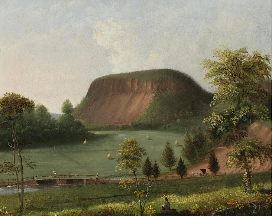 East Rock New Haven Connecticut Painting by George Henry Durrie