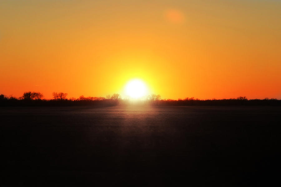 East Texas Sun Set Photograph by Melanie Latham - Pixels