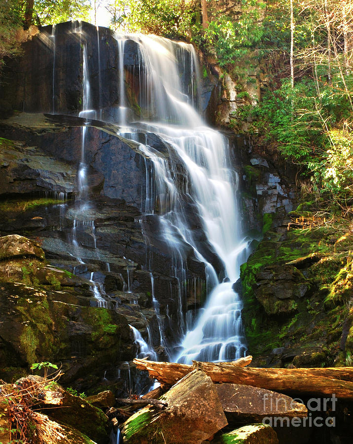 Eastatoe Falls North Carolina - waterfall water fall landscape Photograph by Jon Holiday