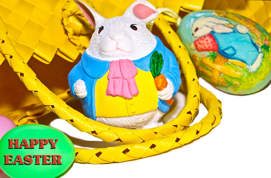 Easter Bunnies and Baskets Photograph by Susan Leggett Fine Art America