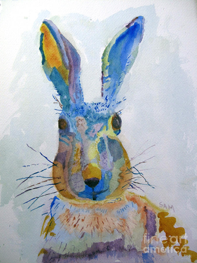 Easter Bunny Painting by Sandy McIntire