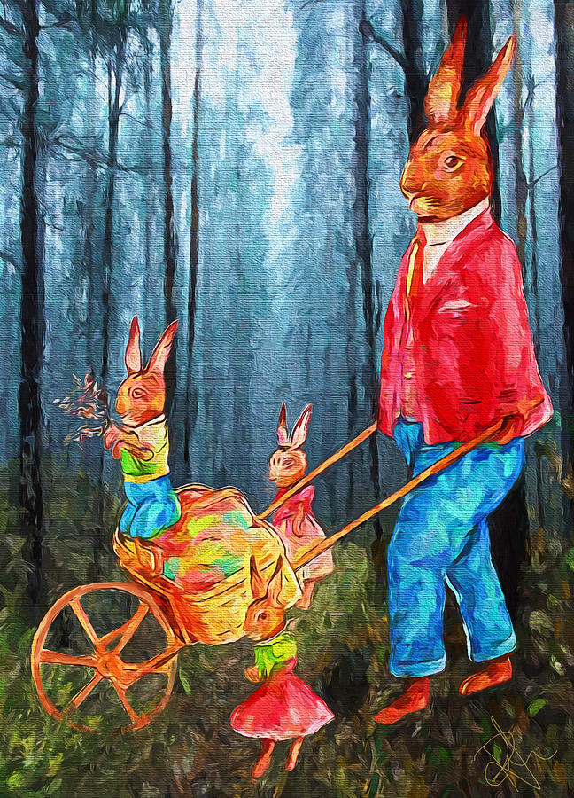 Easter Egg Hunt Digital Art by Pennie McCracken