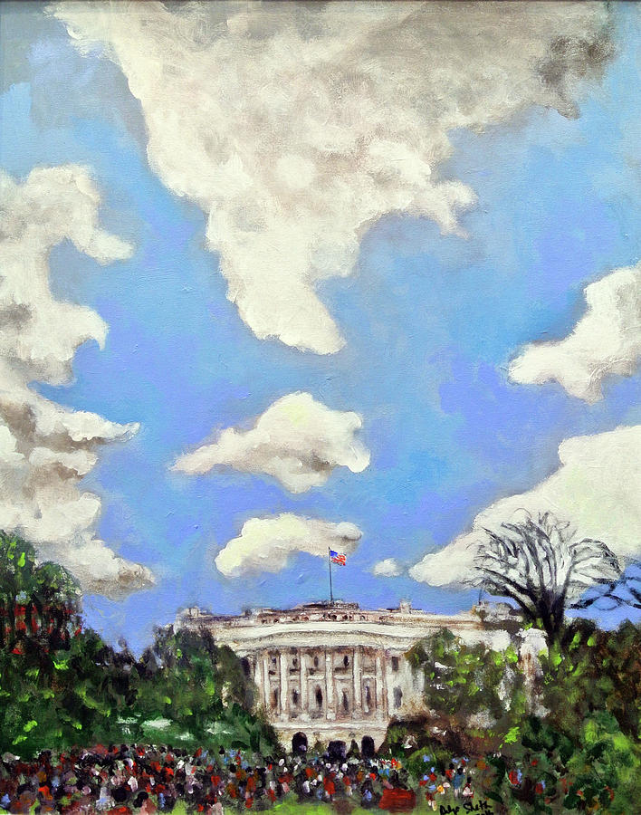 White House Painting - Easter Egg Roll 2016 by Dilip Sheth