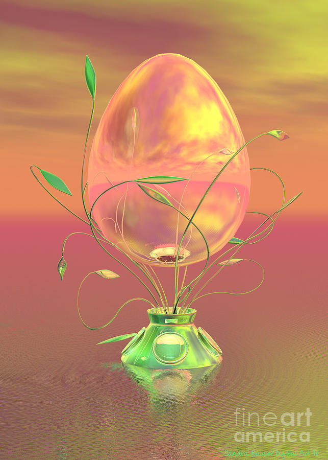 Easter Egg Digital Art by Sandra Bauser
