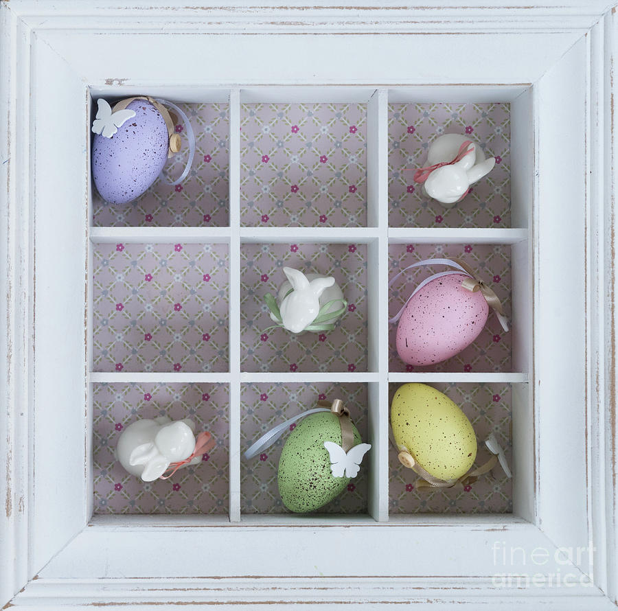 Easter Photograph - Easter Tic Tac Toe Game by Anastasy Yarmolovich