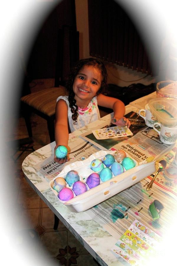 Coloring Easter Eggs Photograph by Alice Terrill
