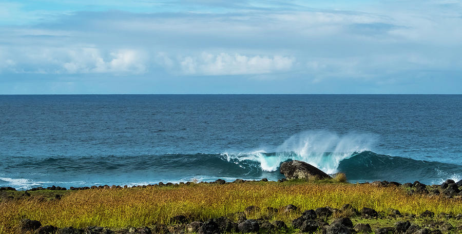 Easter Island Surf Photograph by John Roach