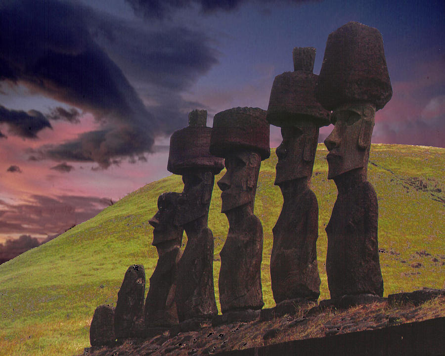 Easter Island View Photograph by Barry Penchansky Easter Island View Photograph by Barry Penchansky