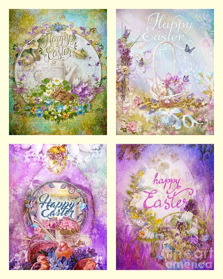 Easter Mood Collection Painting by Mo T