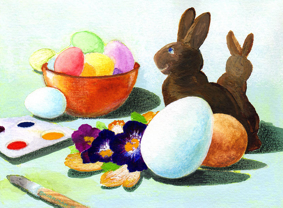Easter Painting - Easter Morning Still Life by Scott Kirkman