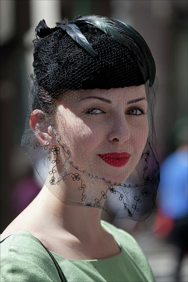 Easter Parade 2011 Hat and Veil Photograph by Robert Ullmann