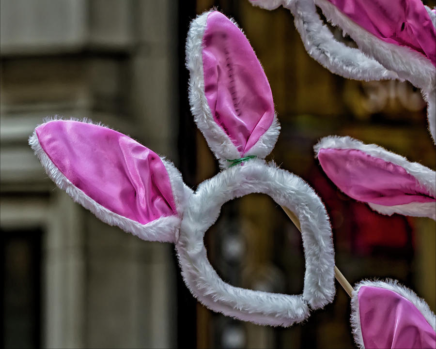 Easter Parade NYC 2017 Bunny Ears Photograph by Robert Ullmann