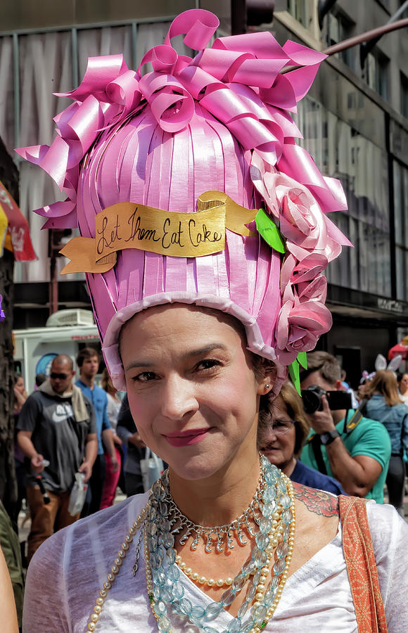 Easter Parade NYC 2017 Let Them Eat Cake Hat Photograph by Robert Ullmann