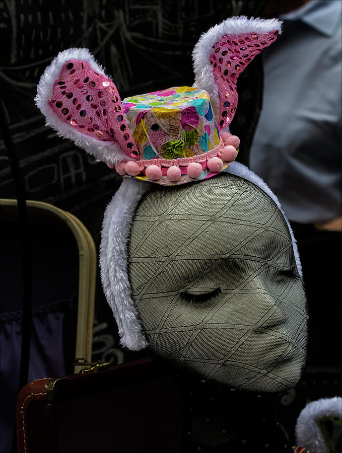 Easter Parade NYC 2017 Mannequin Head Easter Hat Photograph by Robert Ullmann