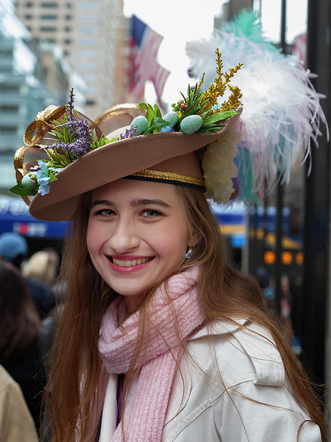 Easter Parade NYC 4_1_2018 NYC Easter Bonnet Photograph by Robert Ullmann