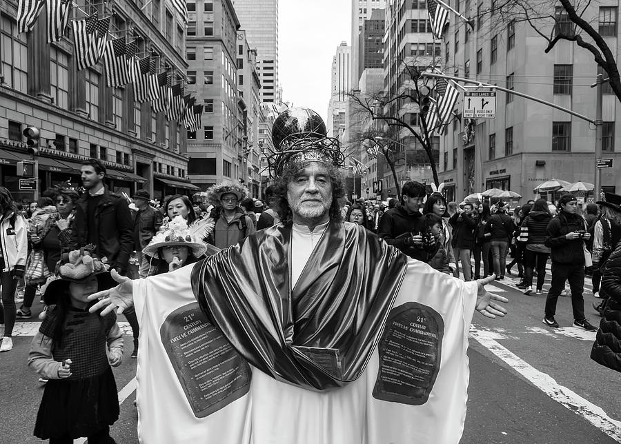 Easter Parade NYC 4_1_2018 NYC Protester for Human Rights Photograph by Robert Ullmann