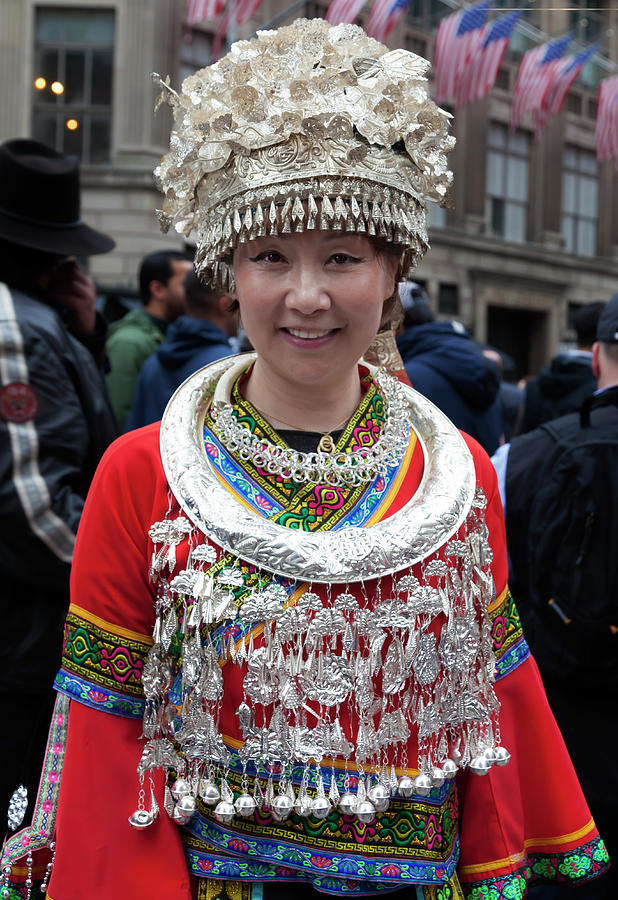 Easter Parade NYC 4_1_2018 NYC Woman in Chinese Tradtional Dress Photograph by Robert Ullmann
