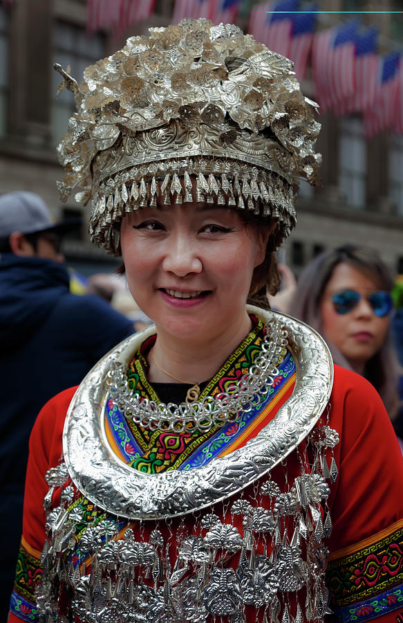 Easter Parade NYC 4_1_2018 NYC Woman in Traditional Chinese  Photograph by Robert Ullmann