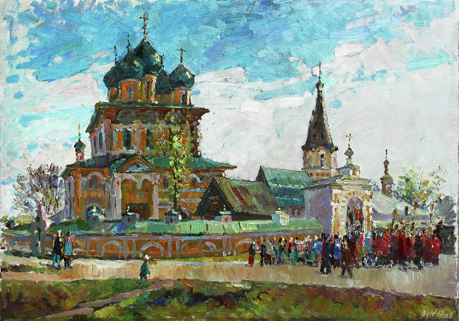 Easter Sunday Painting by Juliya Zhukova