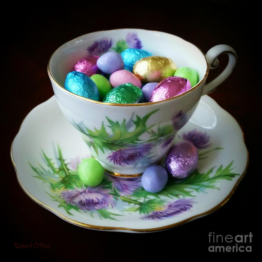 Easter Teacup Photograph by Robert ONeil