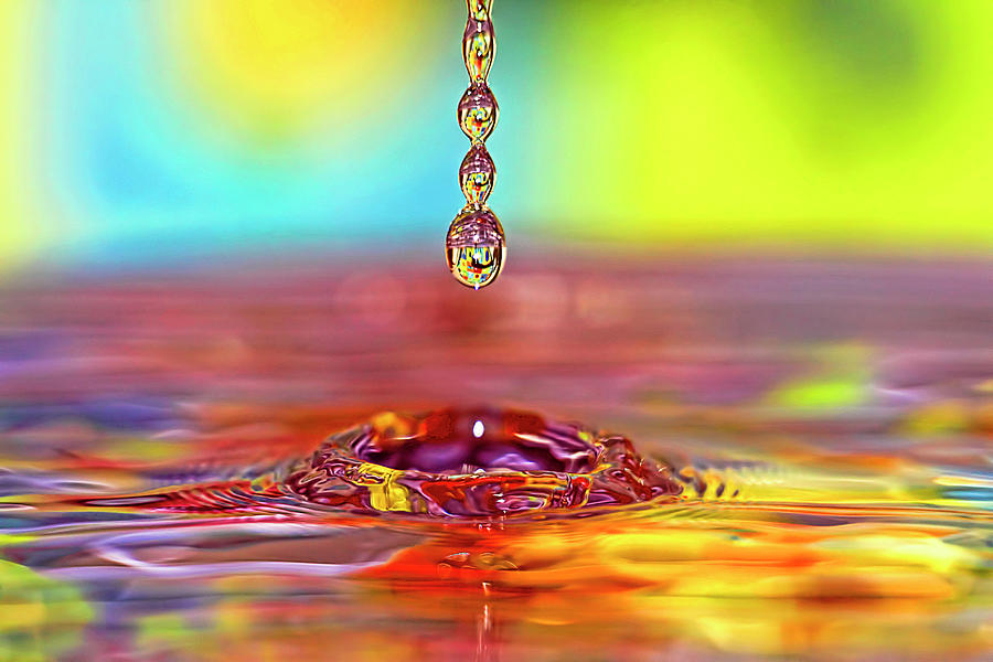 Easter water drop series  Photograph by Geraldine Scull